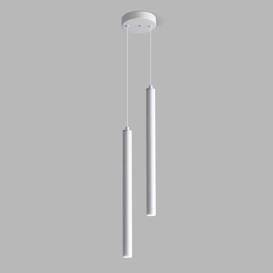 Suspension tube LED minimaliste – Noir ou Blanc - nüe.HOME