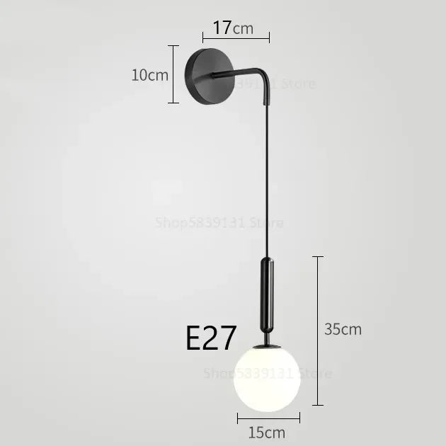Applique murale en verre – lumière douce LED- Sélection nüe.HOME
