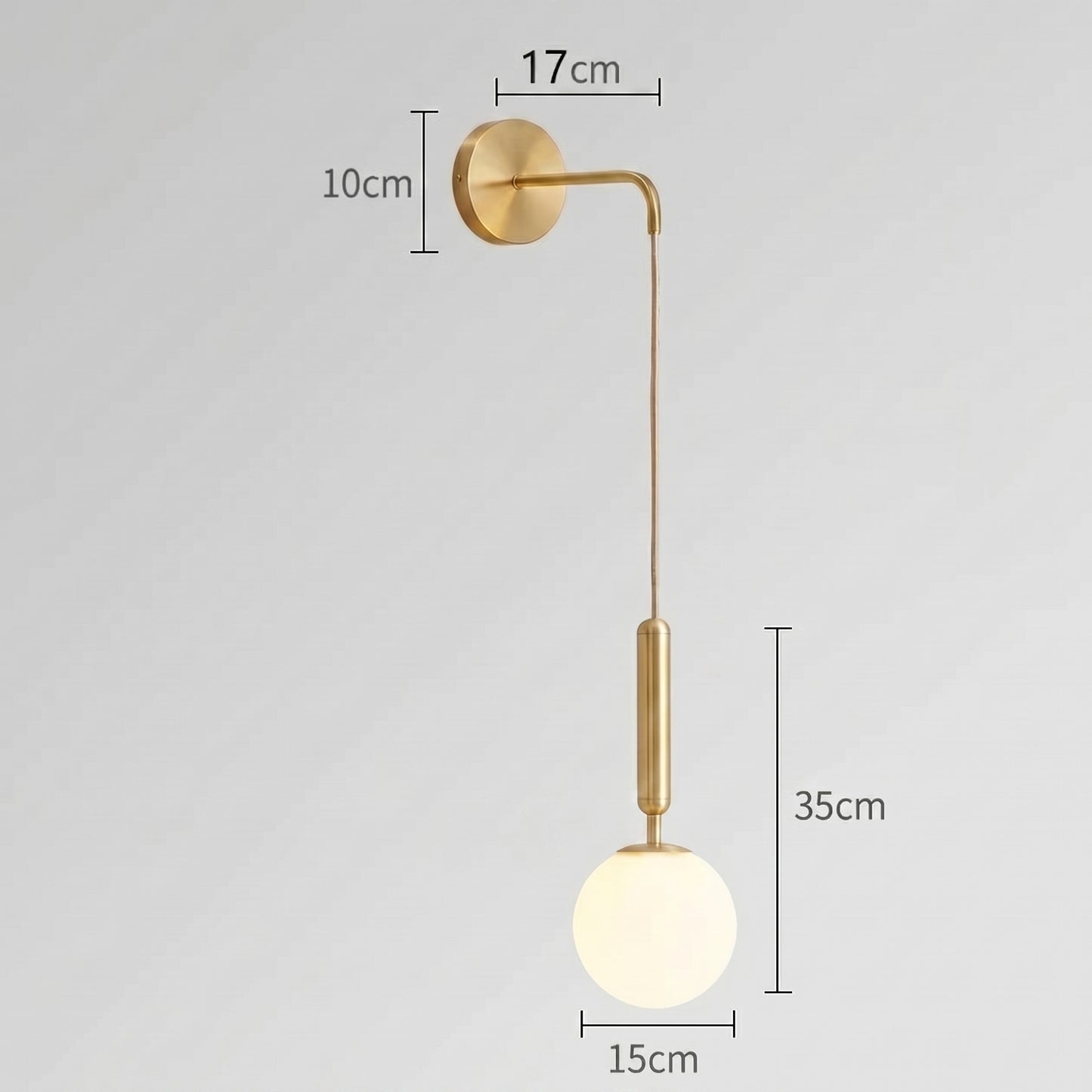 Applique murale en verre – lumière douce LED- Sélection nüe.HOME