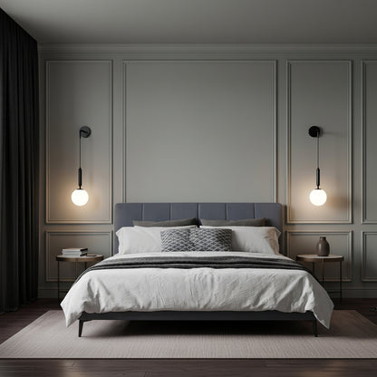 Applique murale en verre – lumière douce LED- Sélection nüe.HOME