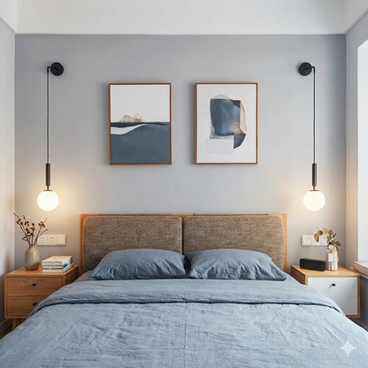 Applique murale en verre – lumière douce LED- Sélection nüe.HOME