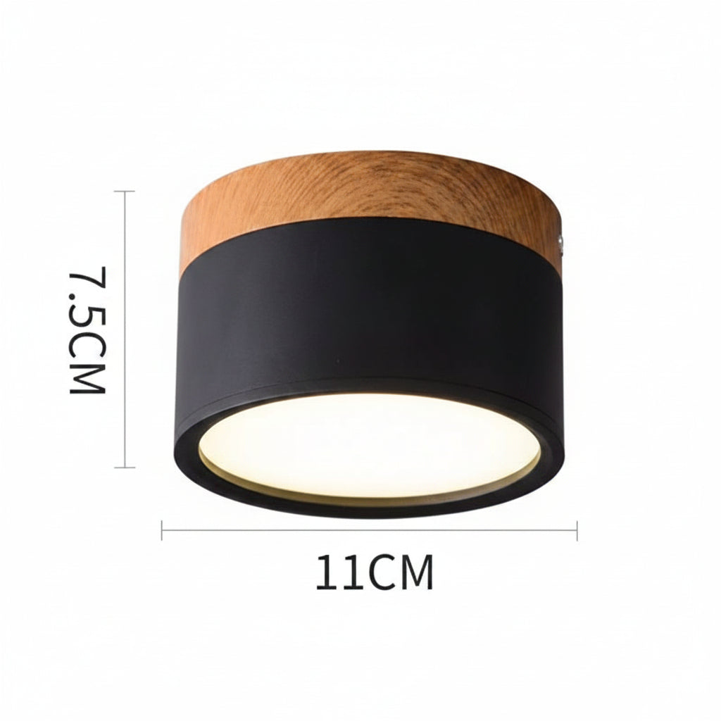Plafonnier Nordique Minimaliste en Bois nüe.HOME