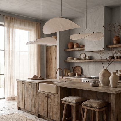 Suspension Nuage – Design Wabi-Sabi en tissu tissé - Inspiration nüeHOME