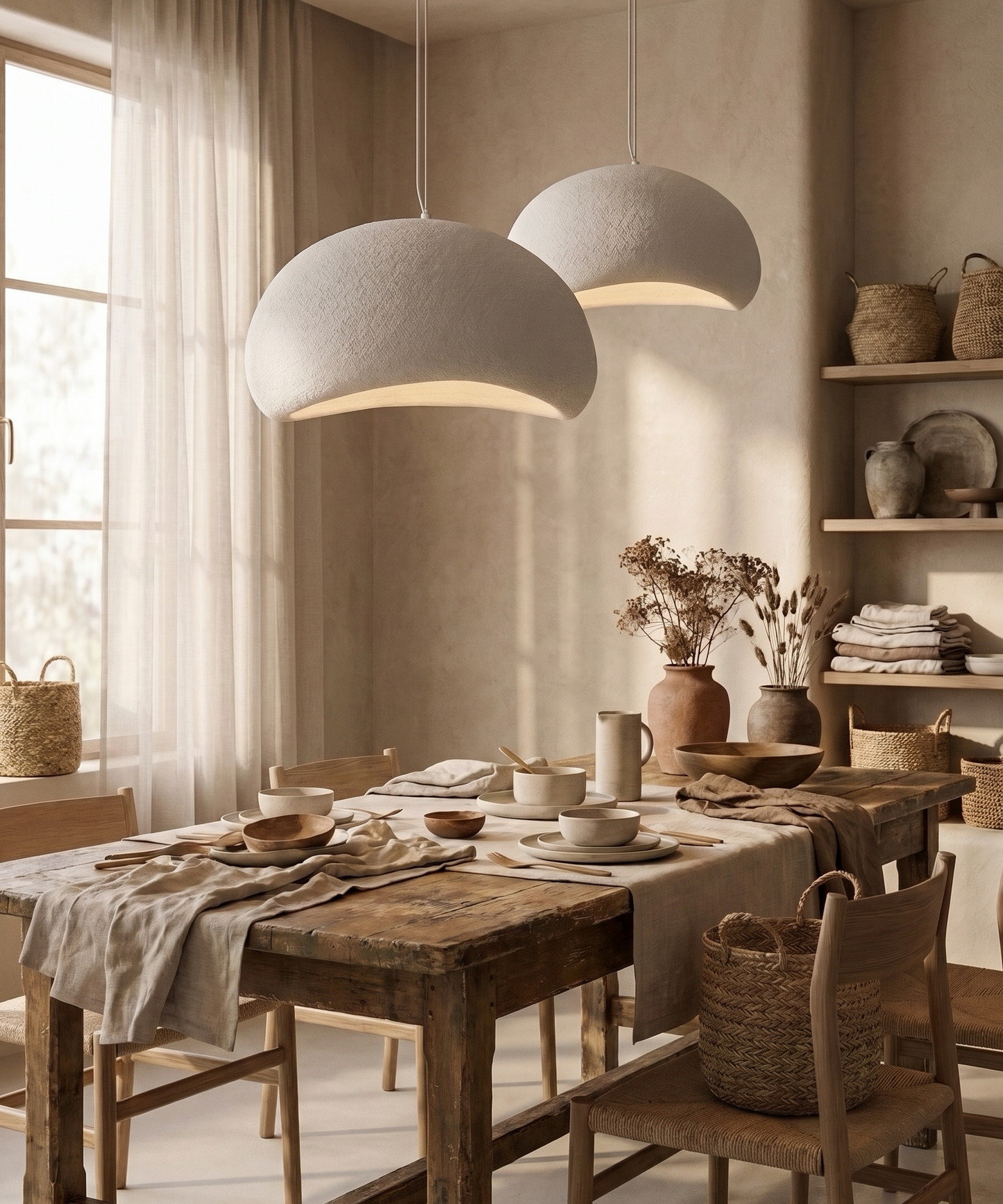 Suspension minimaliste blanche – Luminaire design - nüe.HOME