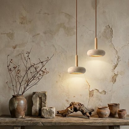 Suspension Wabi Sabi en Pierre – Design nüe.HOME