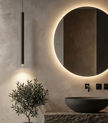Suspension tube LED minimaliste – Noir ou Blanc - nüe.HOME