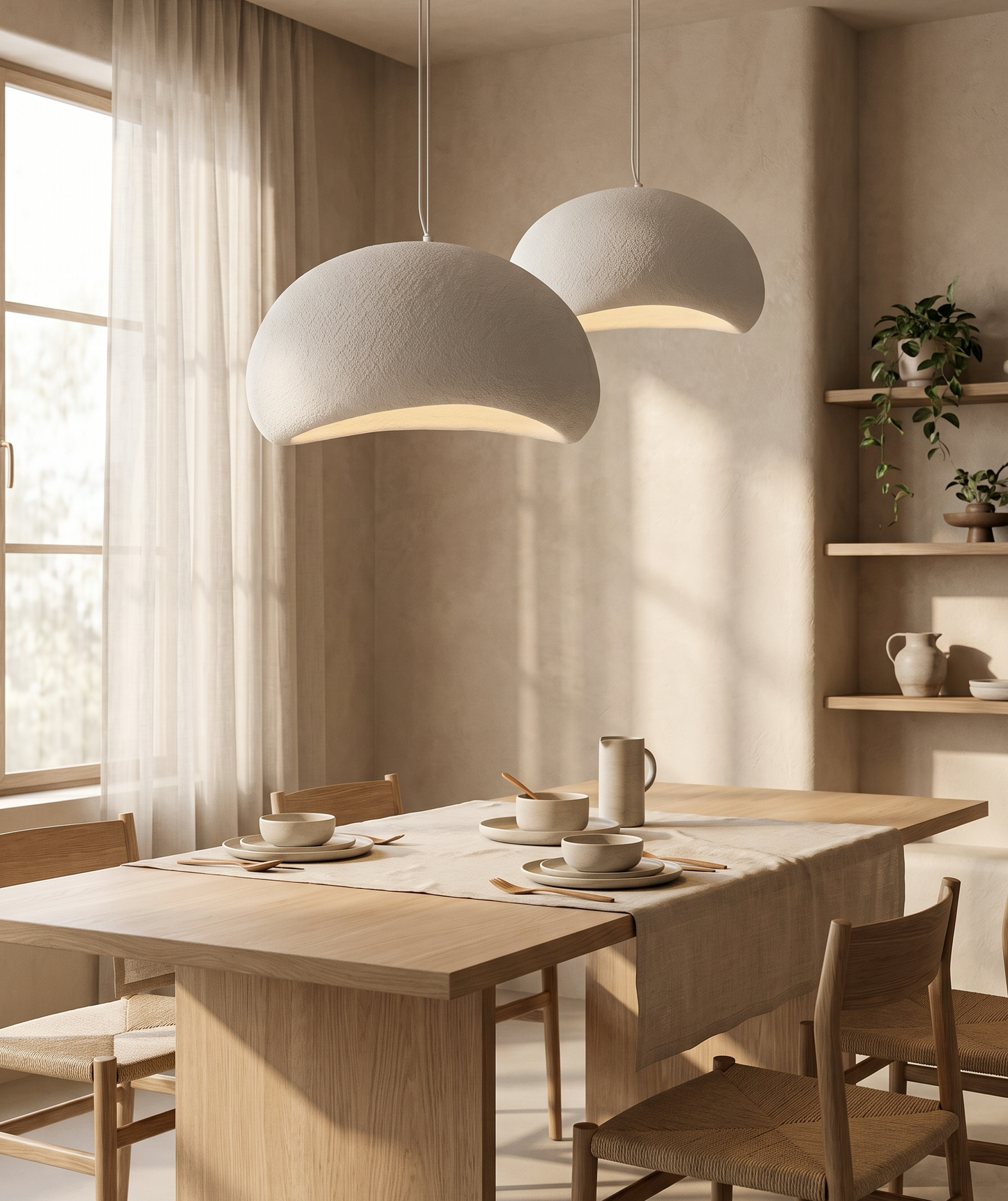 Suspension minimaliste blanche – Luminaire design - nüe.HOME