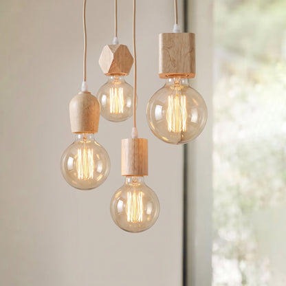 Suspension Elya en bois naturel - Sélection nüe.HOME