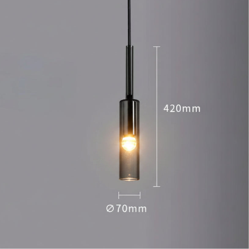 Suspension en verre fumé Noir – Élégance Minimaliste nüe HOME