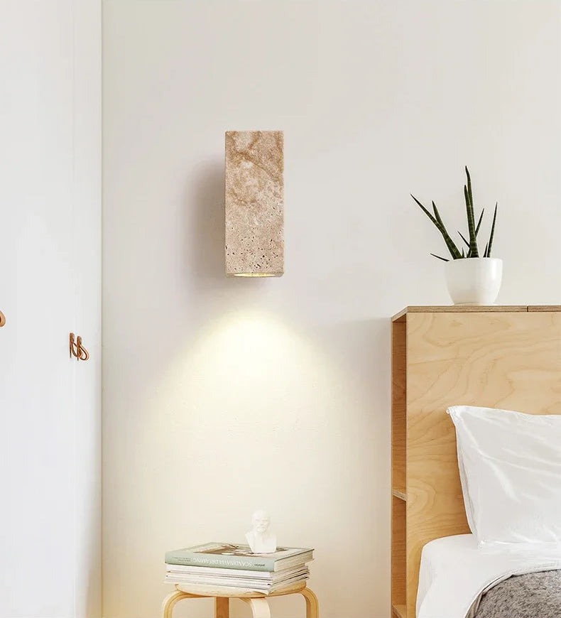 Applique murale en travertin crème - Inspiration nüe.HOME