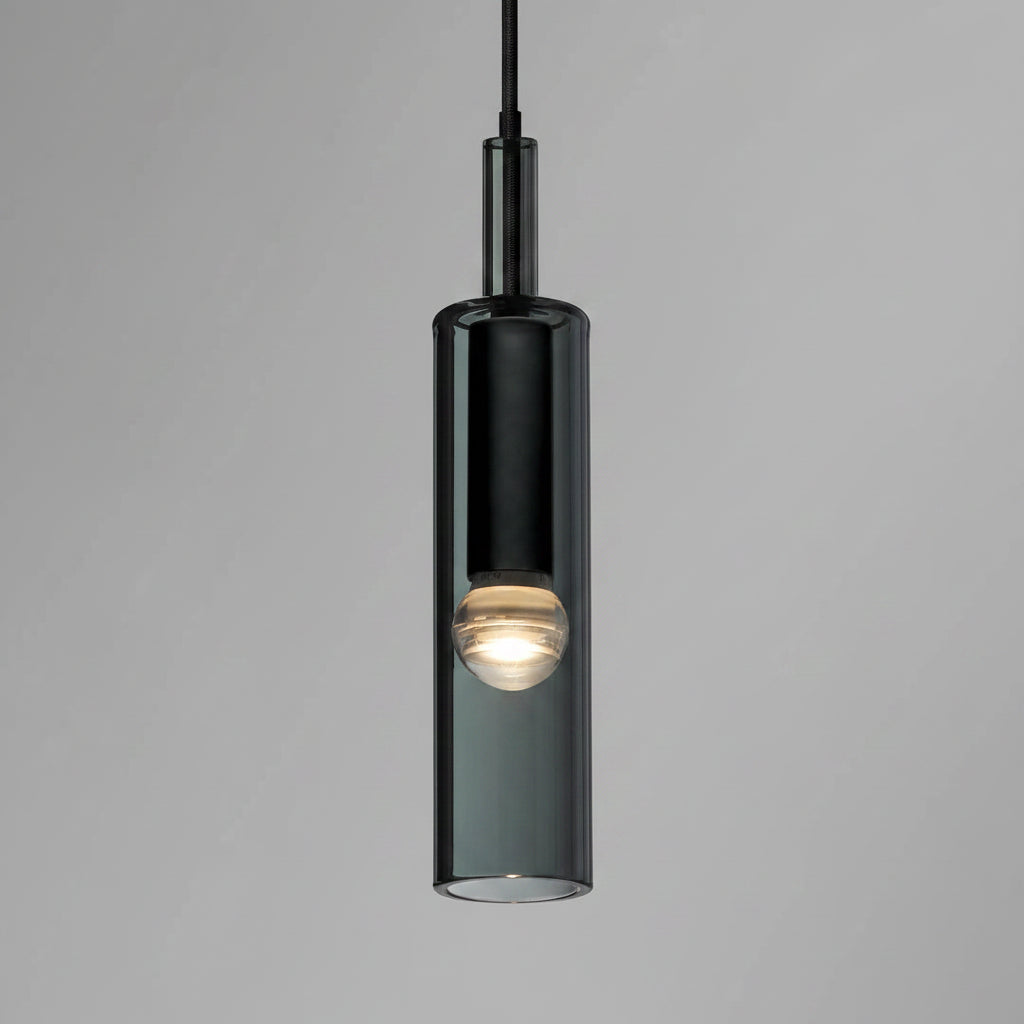 Suspension en verre fumé Noir – Élégance Minimaliste nüe HOME