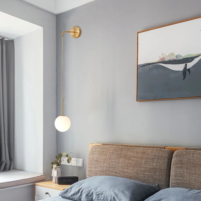 Applique murale en verre – lumière douce LED- Sélection nüe.HOME