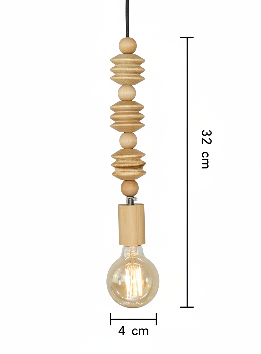Suspensions Perla en Bois Naturel - nüe HOME