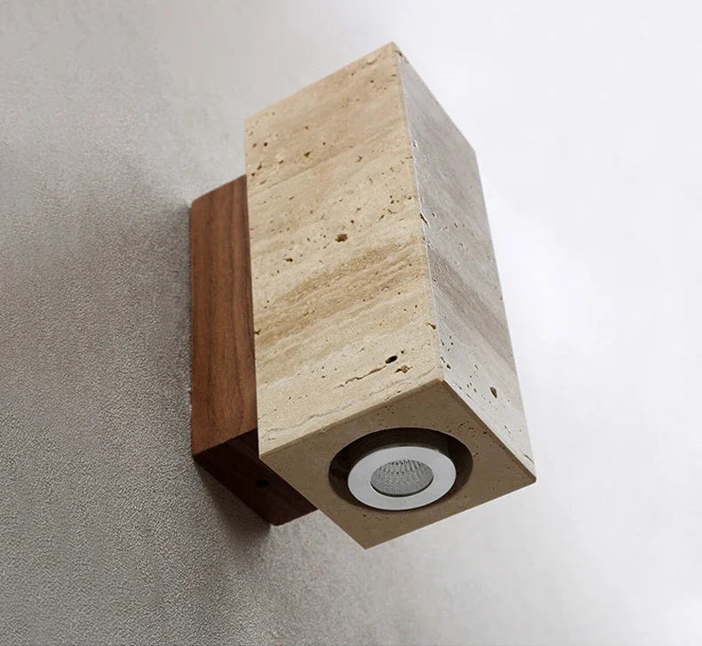 Applique murale en travertin crème - Inspiration nüe.HOME