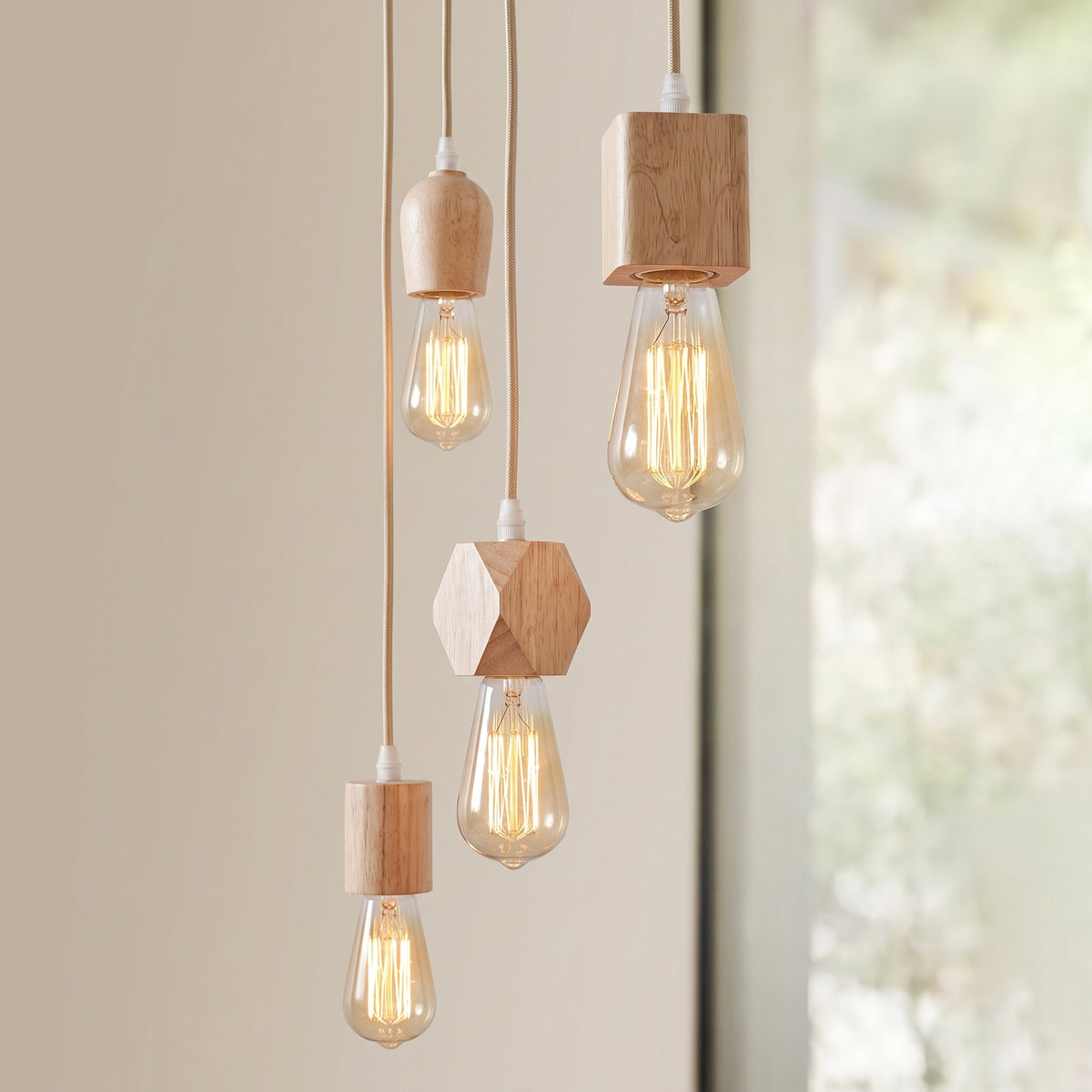 Suspension Elya en bois naturel - Sélection nüe.HOME