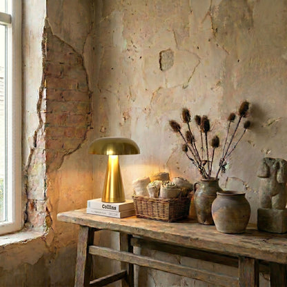 Lampe champignon en bois – Veilleuse LED nüe.HOME