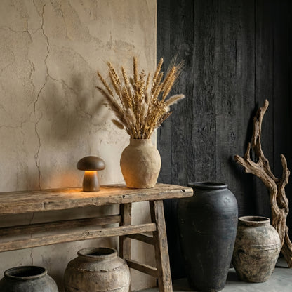 Lampe champignon en bois – Veilleuse LED nüe.HOME
