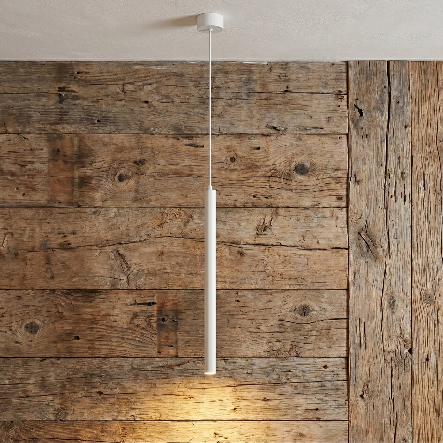 Suspension tube LED minimaliste – Noir ou Blanc - nüe.HOME