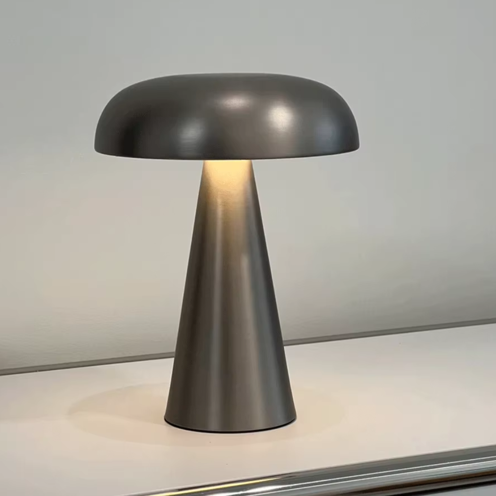 Lampe champignon en bois – Veilleuse LED nüe.HOME