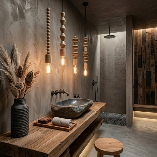 Suspensions Perla en Bois Naturel - nüe HOME