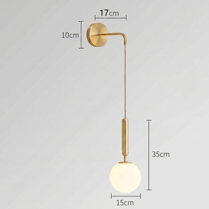 Applique murale en verre – lumière douce LED- Sélection nüe.HOME