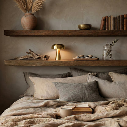 Lampe champignon en bois – Veilleuse LED nüe.HOME