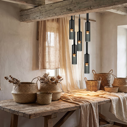 Suspension en verre fumé Noir – Élégance Minimaliste nüe HOME