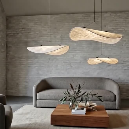 Suspension Nuage – Design Wabi-Sabi en tissu tissé - Inspiration nüeHOME