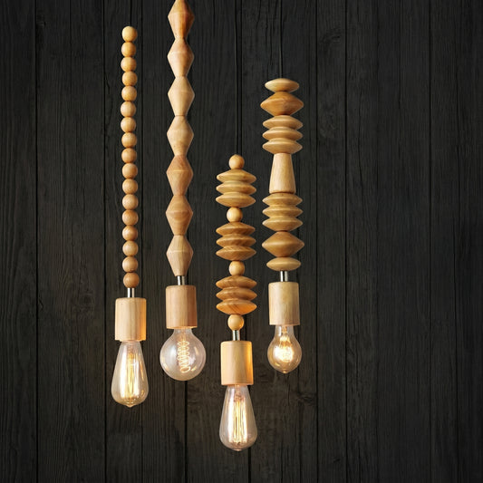 Suspensions Perla en Bois Naturel - nüe HOME