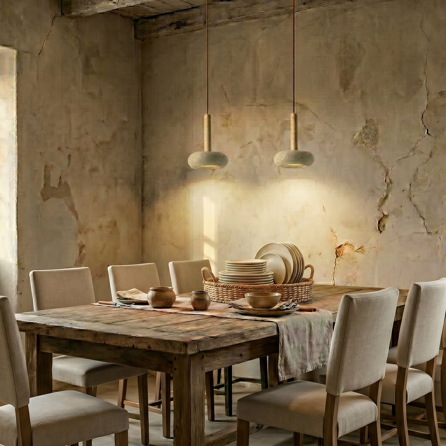 Suspension Wabi Sabi en Pierre – Design nüe.HOME