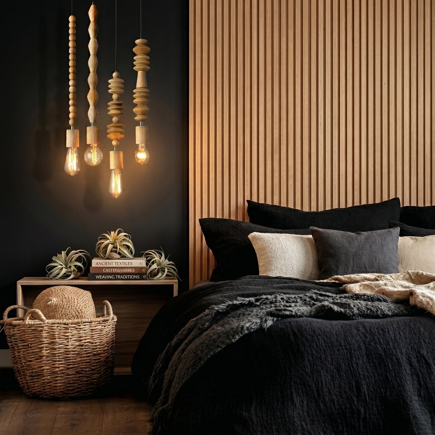 Suspensions Perla en Bois Naturel - nüe HOME