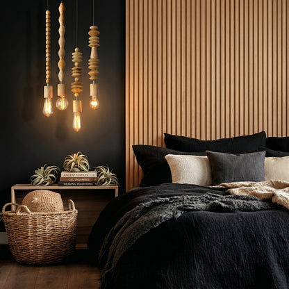 Suspensions Perla en Bois Naturel - nüe HOME