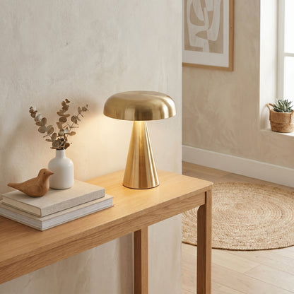 Lampe champignon en bois – Veilleuse LED nüe.HOME